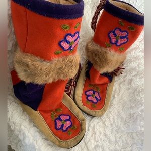 Authentic Indigenous Moccasins from Canmore area